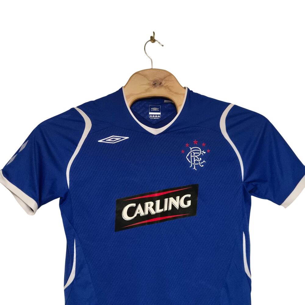 Glasgow Rangers umbro Shirt  blue jersey carling Men’s Medium 08/09